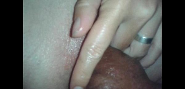  Girlfriend playing her pussy while fucking
